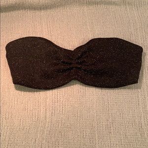 Top Secret gold glitter bandeau